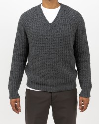 Rakki - Maglia Scollo V Grigia Uomo MADLY ANTRACITE I25