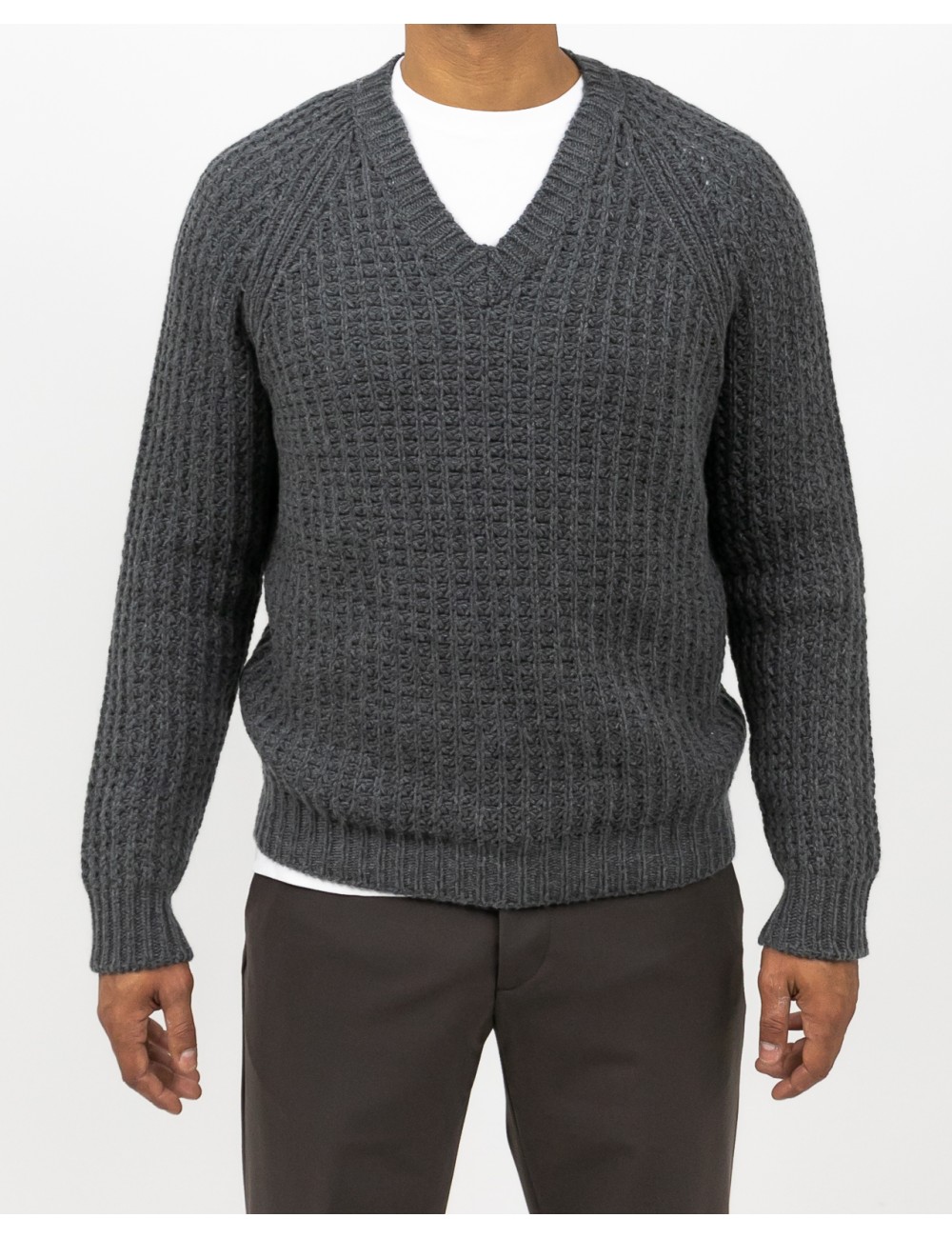 Rakki - Maglia Scollo V Grigia Uomo MADLY ANTRACITE I25