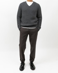 Rakki - Maglia Scollo V Grigia Uomo MADLY ANTRACITE I25