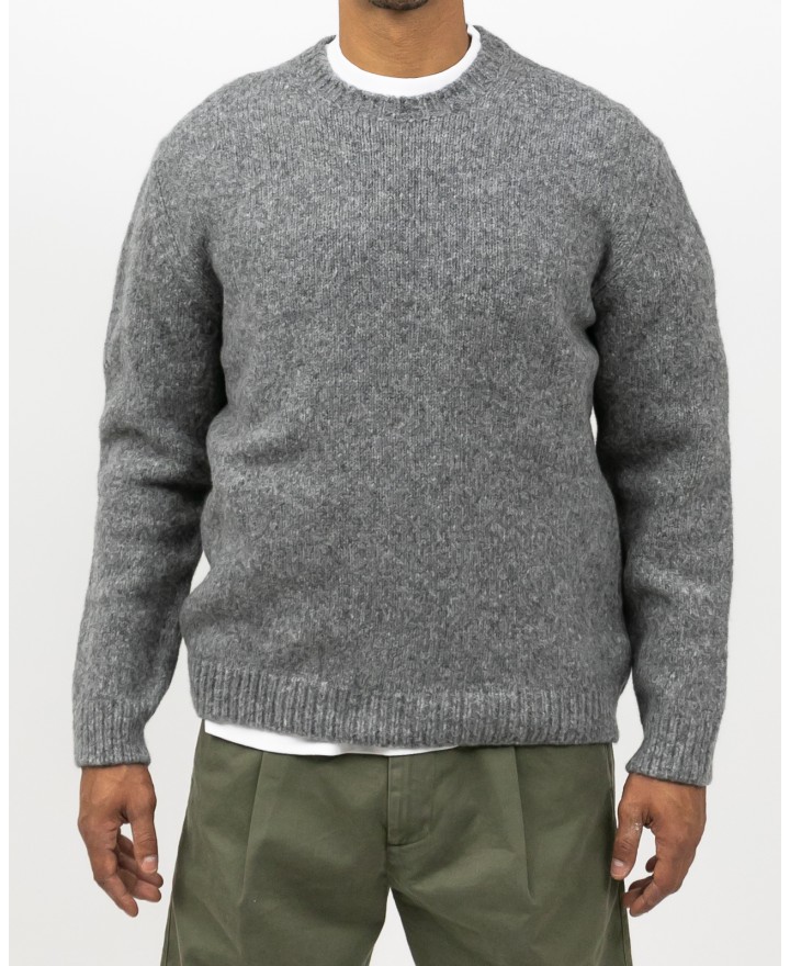 Settefili - Men's Gray Crew Neck RAVEL6H VE7 I25