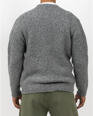 Settefili - Men's Gray Crew Neck RAVEL6H VE7 I25