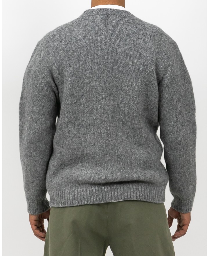 Settefili - Men's Gray Crew Neck RAVEL6H VE7 I25