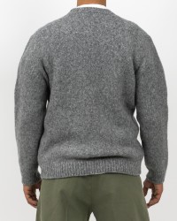 Settefili - Men's Gray Crew Neck RAVEL6H VE7 I25