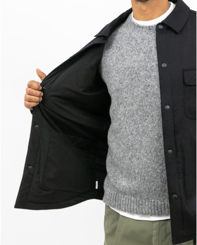 A Trip In A Bag - Giacca Camicia Reversibile Nera Uomo ATD6820 004 BLACK I25
