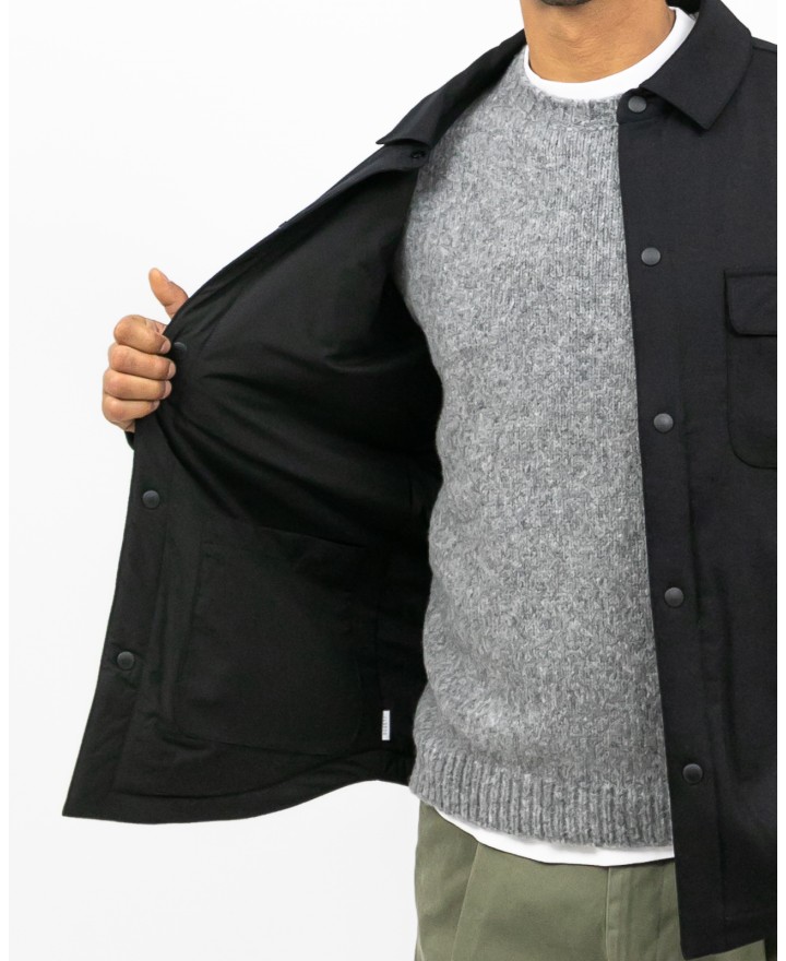 A Trip In A Bag - Giacca Camicia Reversibile Nera Uomo ATD6820 004 BLACK I25