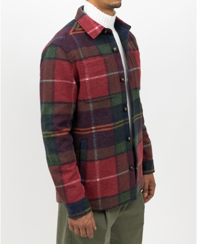 Barbour - Giacca Camicia Berry Rossa Uomo MOS0400 TN69 I25