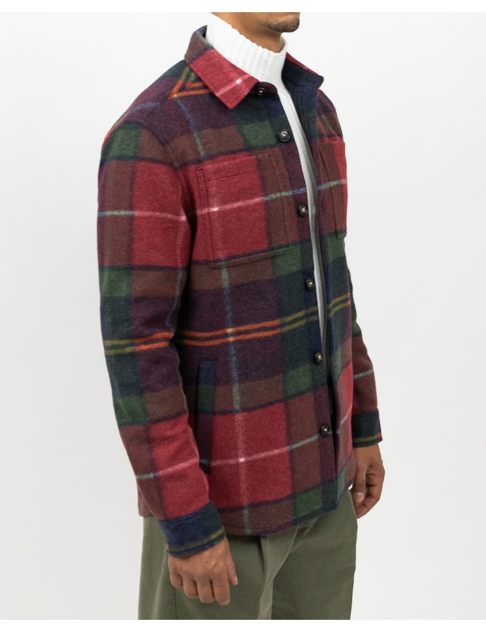 Barbour - Giacca Camicia Berry Rossa Uomo MOS0400 TN69 I25