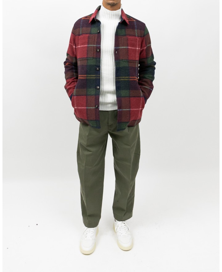 Barbour - Giacca Camicia Berry Rossa Uomo MOS0400 TN69 I25