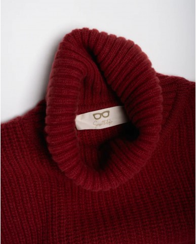 Davantino - Collo Alto Lana Bordeaux Donna DAV01 02 BORDEAUX I25