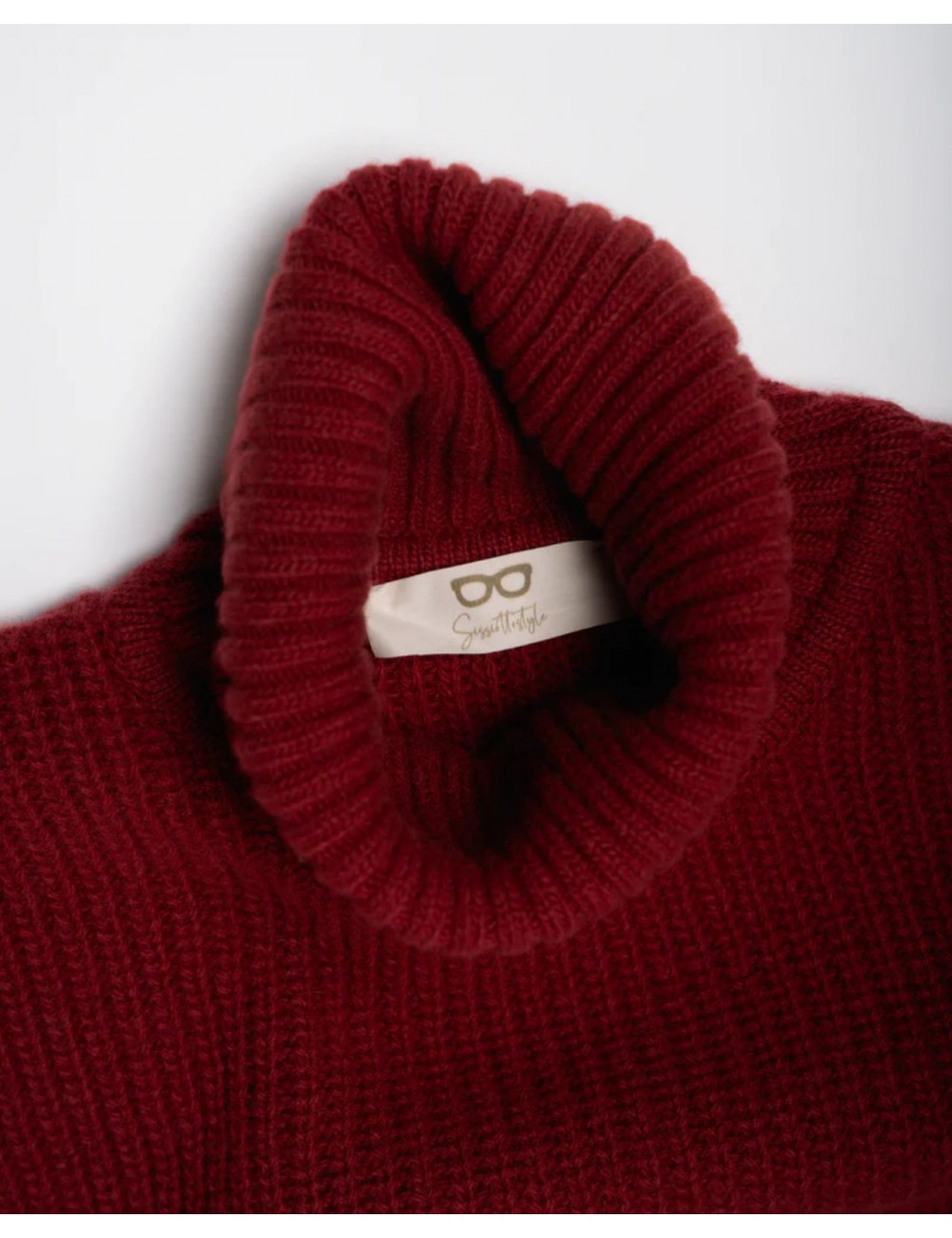 Davantino - Collo Alto Lana Bordeaux Donna DAV01 02 BORDEAUX I25