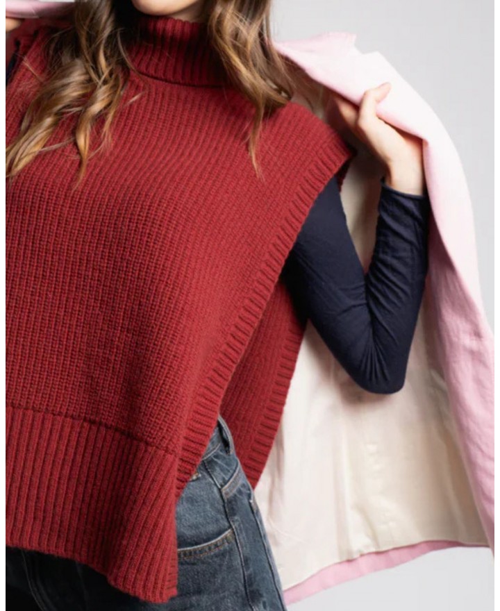 Davantino - Collo Alto Lana Bordeaux Donna DAV01 02 BORDEAUX I25