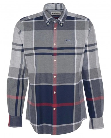 Barbour - Camicia Azzurra Scacchi Larghi Uomo MSH4980 TN21 I25