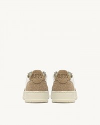 Autry - Medalist Two-Tone Glitter Beige Leather Women's Shoe AULW TA03 CON