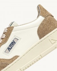 Autry - Medalist Two-Tone Glitter Beige Leather Women's Shoe AULW TA03 CON