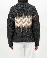 Peserico - Maglia Alpaca Norvegese Antracite Donna S99408F03 73C I25