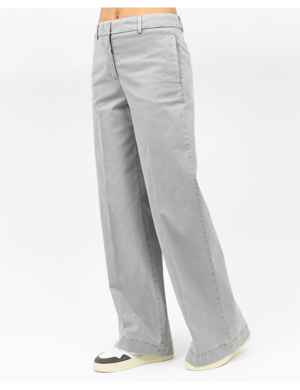 Peserico - Women's Gray Palazzo Pants M04839T30Z 071 I25