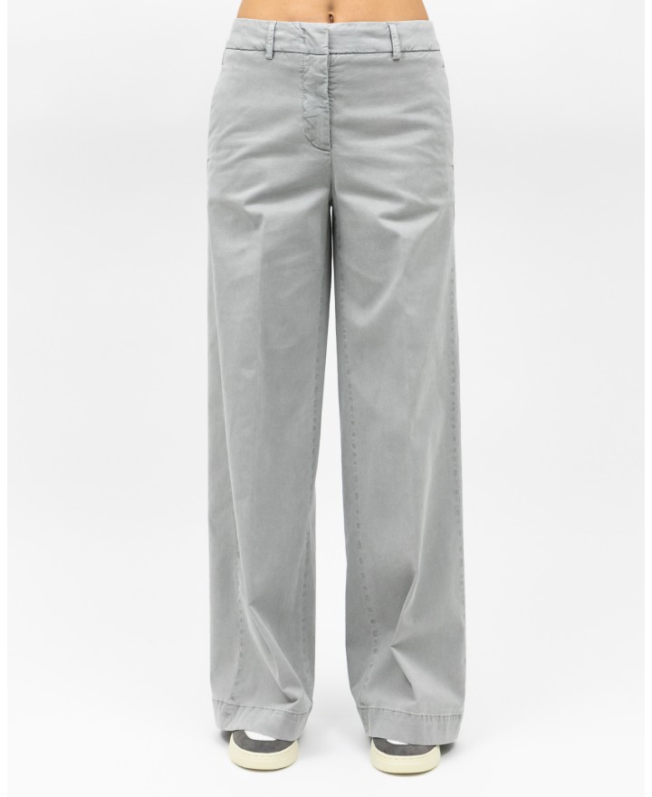 Peserico - Women's Gray Palazzo Pants M04839T30Z 071 I25