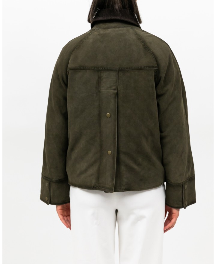 The Jackie - Women's Green Glamis Suede Jacket GLIS IT BURS 651 I25