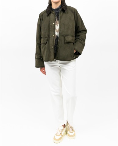 The Jackie - Women's Green Glamis Suede Jacket GLIS IT BURS 651 I25