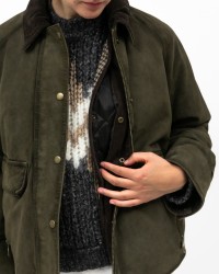 The Jackie - Women's Green Glamis Suede Jacket GLIS IT BURS 651 I25