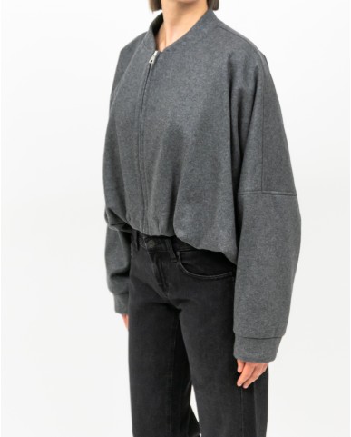 Tela - Giacca Crop Ferdi Grigia Donna 520003 V030 GRIGIO I25