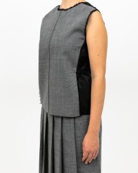 Tela - Top Gilet Miglio Grigio Donna 170046 V001 GRIGIO I25