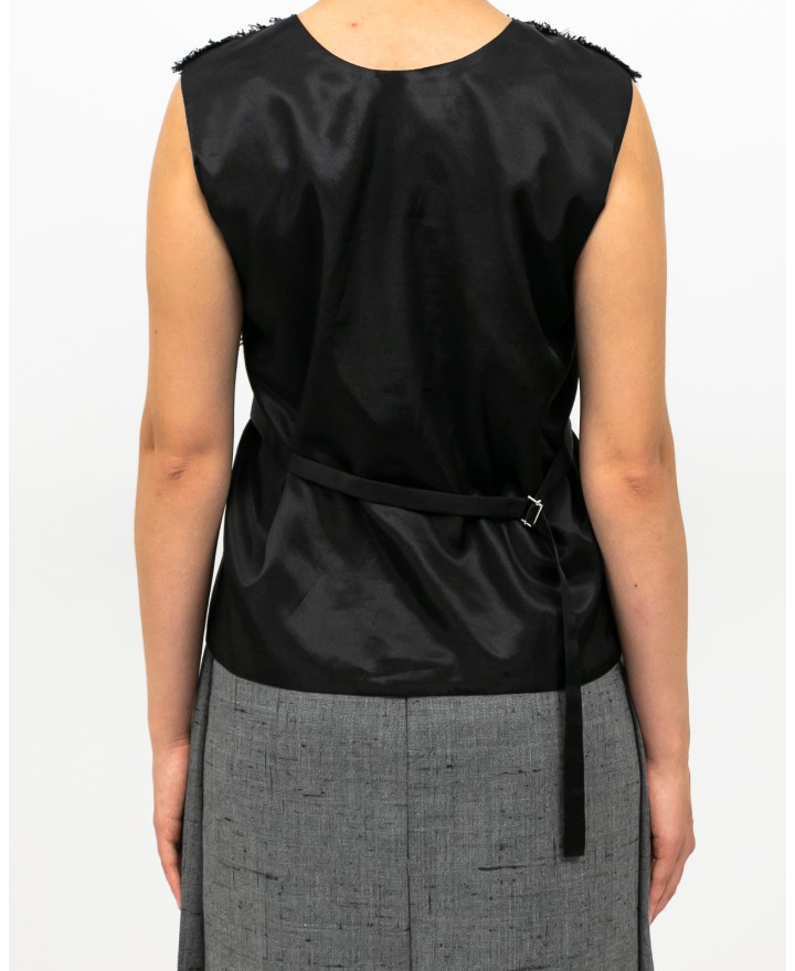 Tela - Top Gilet Miglio Grigio Donna 170046 V001 GRIGIO I25