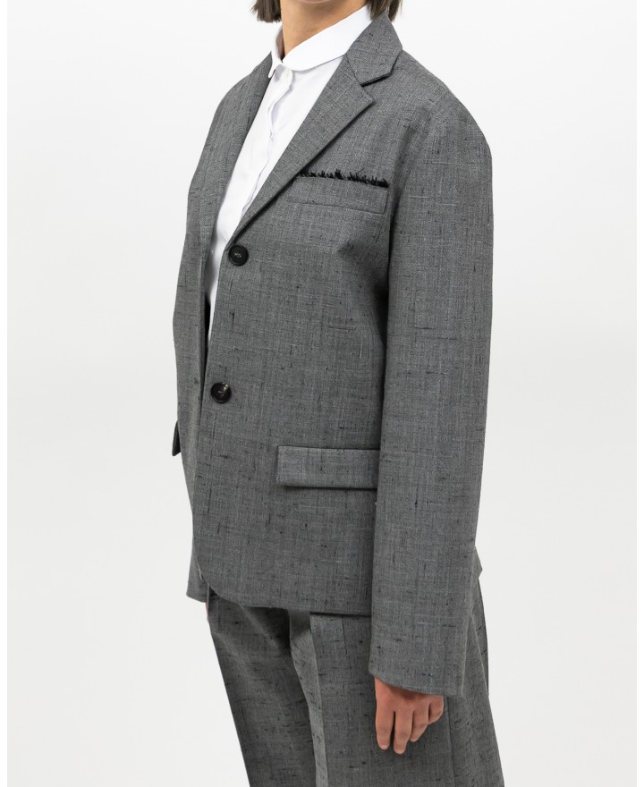 Tela - Giacca Monopetto Solare Grigia Donna 060118 V001 GRIGIO I25