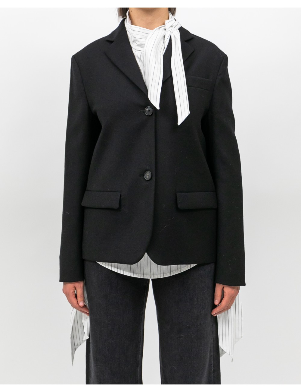 Tela - Giacca Monopetto Solare Nera Donna 060113 X001 I25