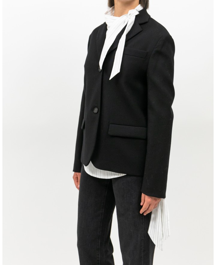 Tela - Giacca Monopetto Solare Nera Donna 060113 X001 I25