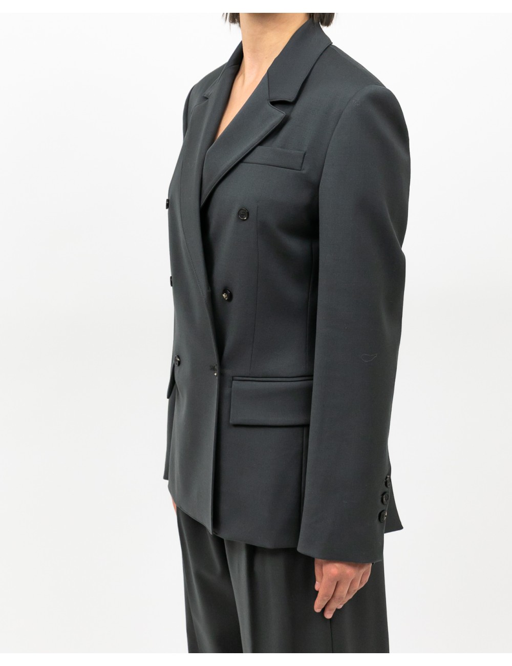 Tela - Giacca Doppiopetto Soho Grigia Donna 060096 V092 GRIGIO I25