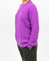 Polo Ralph Lauren - Maglia Over Treccia Glicine Donna 211972115003 I25