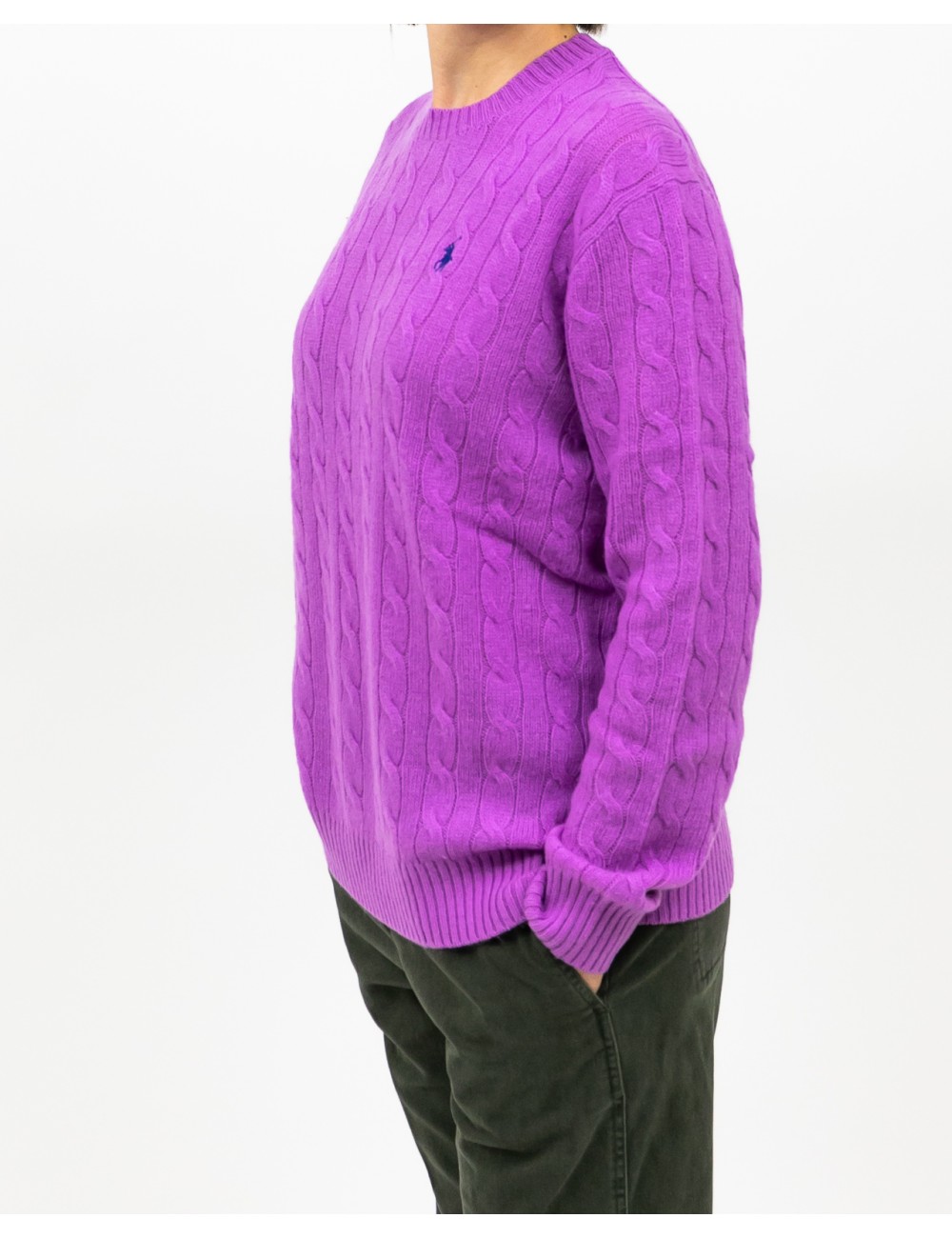 Polo Ralph Lauren - Maglia Over Treccia Glicine Donna 211972115003 I25