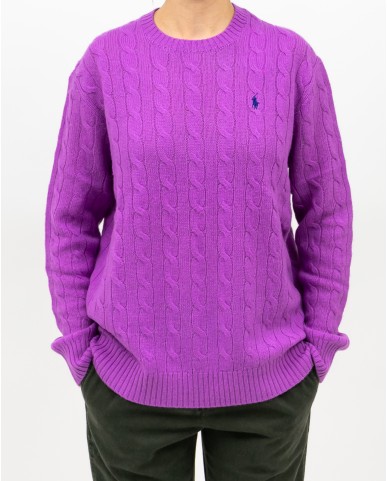 Polo Ralph Lauren - Maglia Over Treccia Glicine Donna 211972115003 I25