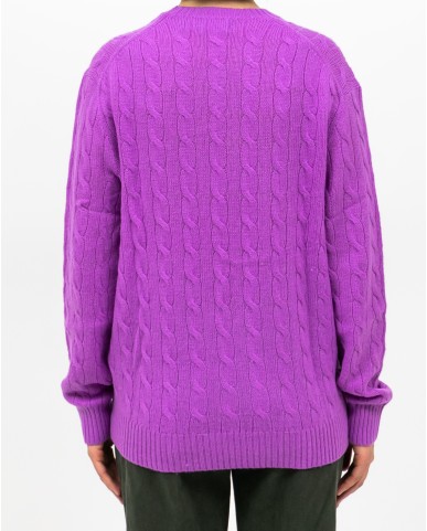 Polo Ralph Lauren - Maglia Over Treccia Glicine Donna 211972115003 I25