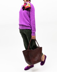 Polo Ralph Lauren - Maglia Over Treccia Glicine Donna 211972115003 I25