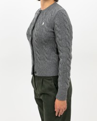 Polo Ralph Lauren - Cardigan Treccia Grigio Donna 211972104500 I25