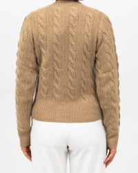 Polo Ralph Lauren - Cardigan Treccia Cammello Donna 211972104001 I25