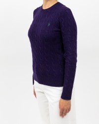 Polo Ralph Lauren - Maglia Treccia Viola Donna 211971865011 I25