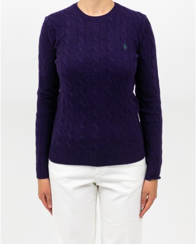 Polo Ralph Lauren - Maglia Treccia Viola Donna 211971865011 I25