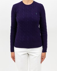 Polo Ralph Lauren - Maglia Treccia Viola Donna 211971865011 I25
