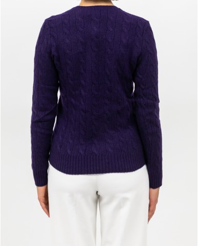 Polo Ralph Lauren - Maglia Treccia Viola Donna 211971865011 I25