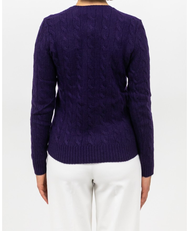 Polo Ralph Lauren - Maglia Treccia Viola Donna 211971865011 I25