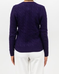 Polo Ralph Lauren - Maglia Treccia Viola Donna 211971865011 I25