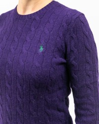 Polo Ralph Lauren - Maglia Treccia Viola Donna 211971865011 I25