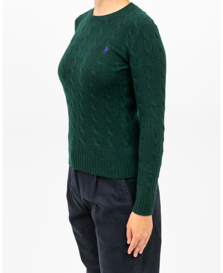 Polo Ralph Lauren - Maglia Treccia Verde Donna 211971865009 I25