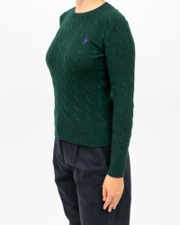 Polo Ralph Lauren - Maglia Treccia Verde Donna 211971865009 I25