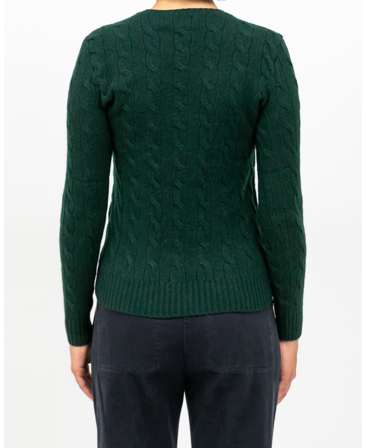 Polo Ralph Lauren - Maglia Treccia Verde Donna 211971865009 I25