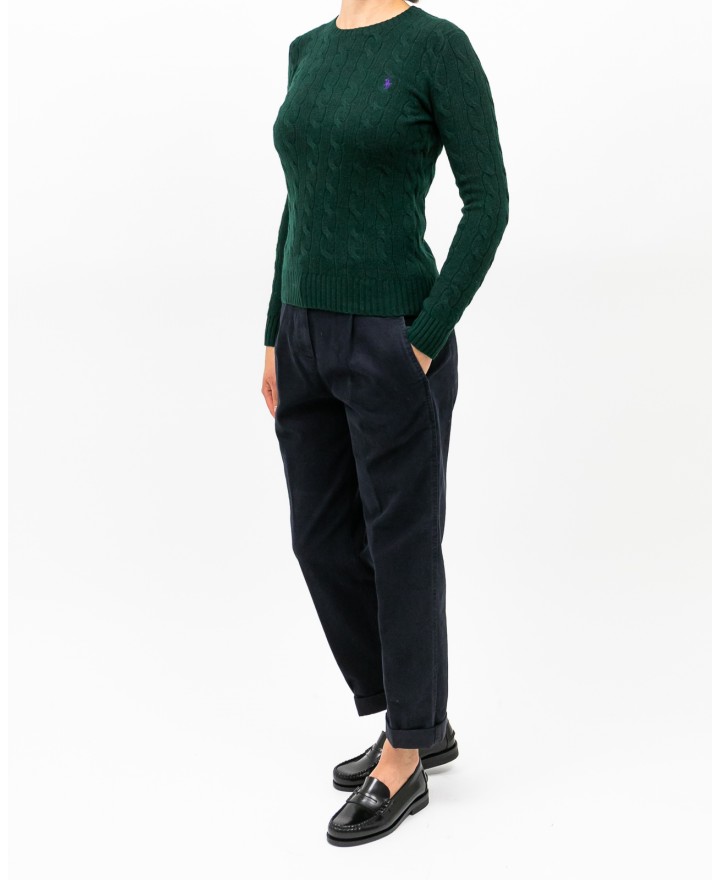 Polo Ralph Lauren - Maglia Treccia Verde Donna 211971865009 I25