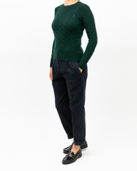 Polo Ralph Lauren - Maglia Treccia Verde Donna 211971865009 I25